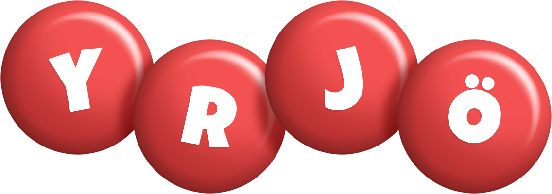 Yrjö candy-red logo