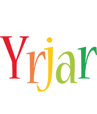 Yrjar birthday logo