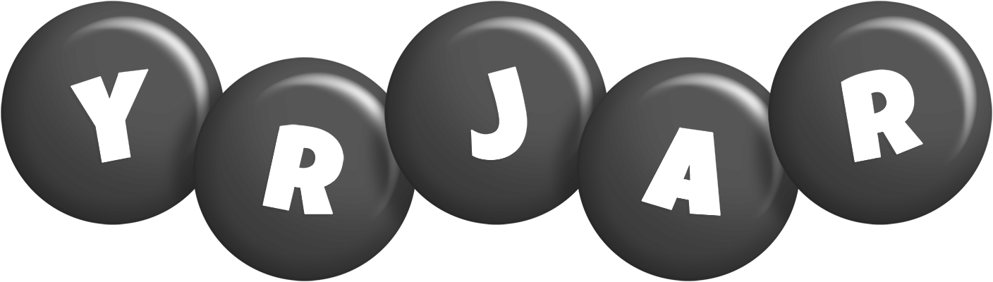 Yrjar candy-black logo