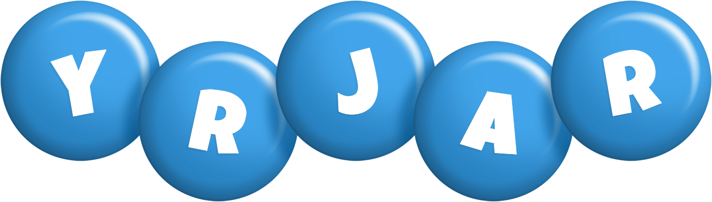 Yrjar candy-blue logo