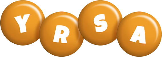 Yrsa candy-orange logo