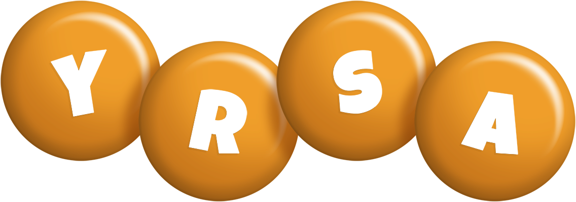 Yrsa candy-orange logo