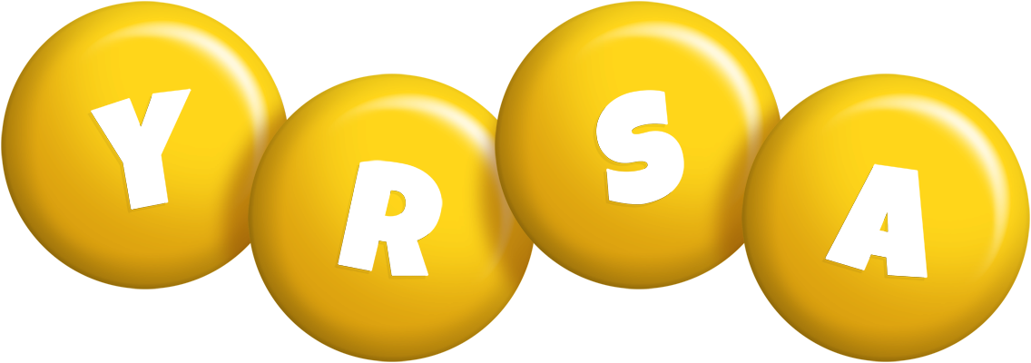 Yrsa candy-yellow logo