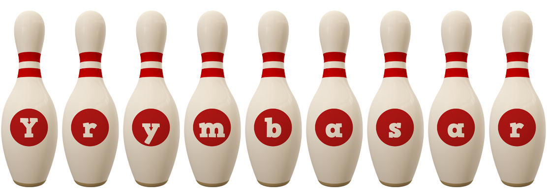 Yrymbasar bowling-pin logo