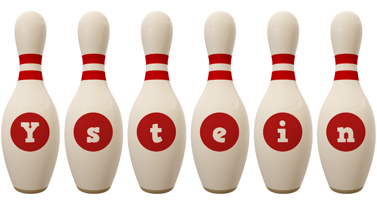 Ystein bowling-pin logo
