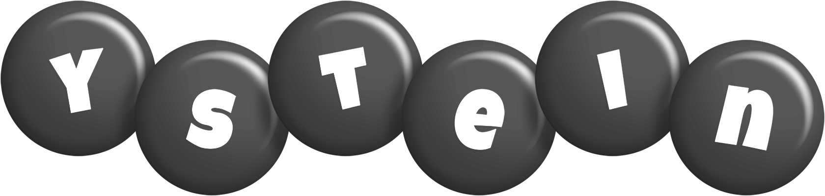 Ystein candy-black logo