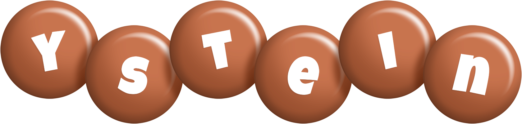 Ystein candy-brown logo