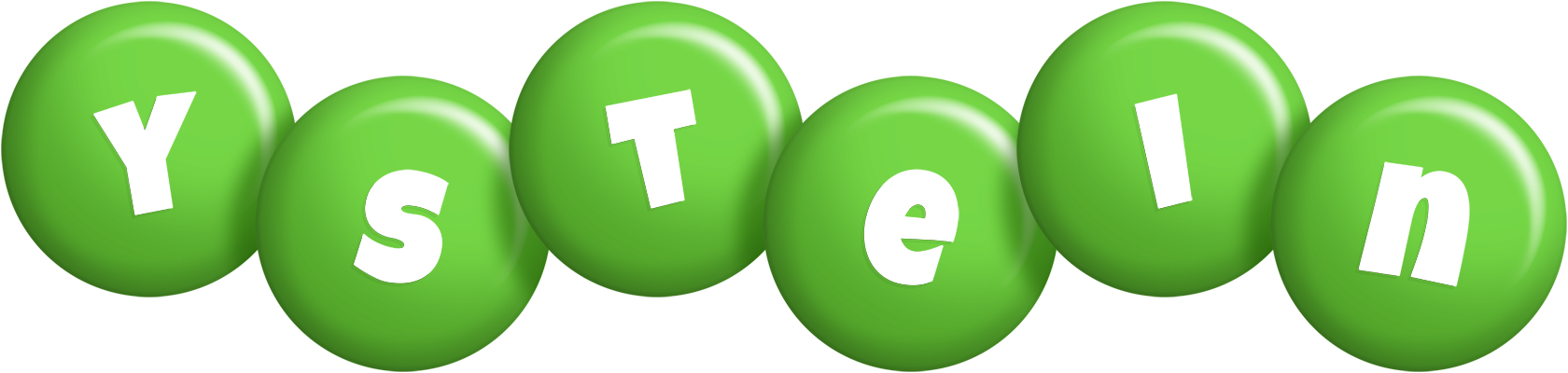 Ystein candy-green logo