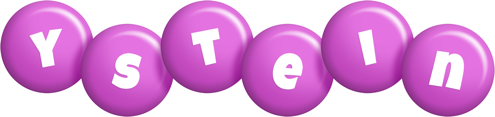 Ystein candy-purple logo