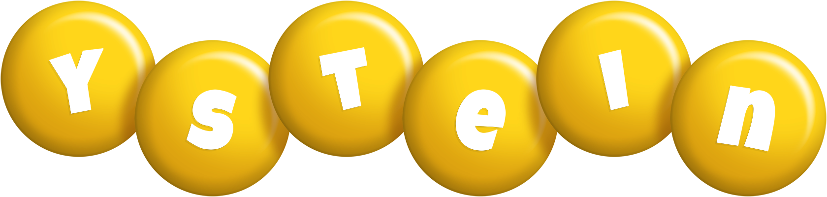 Ystein candy-yellow logo