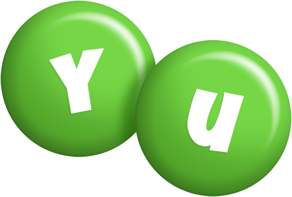 Yu candy-green logo