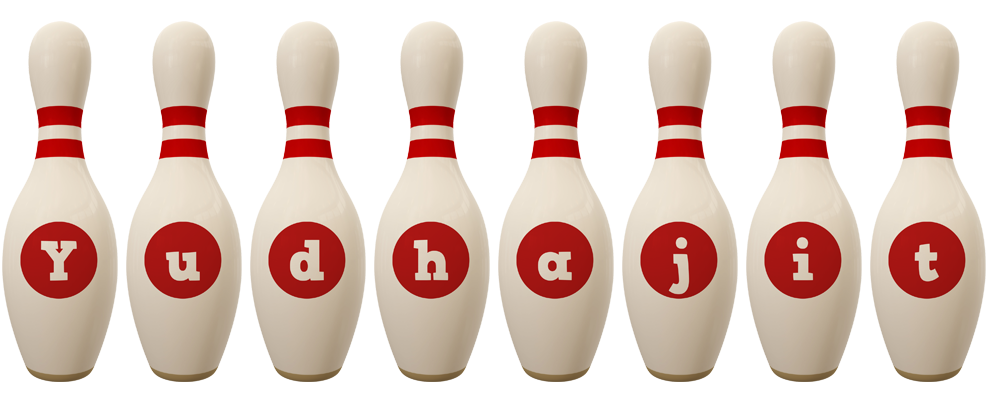 Yudhajit bowling-pin logo