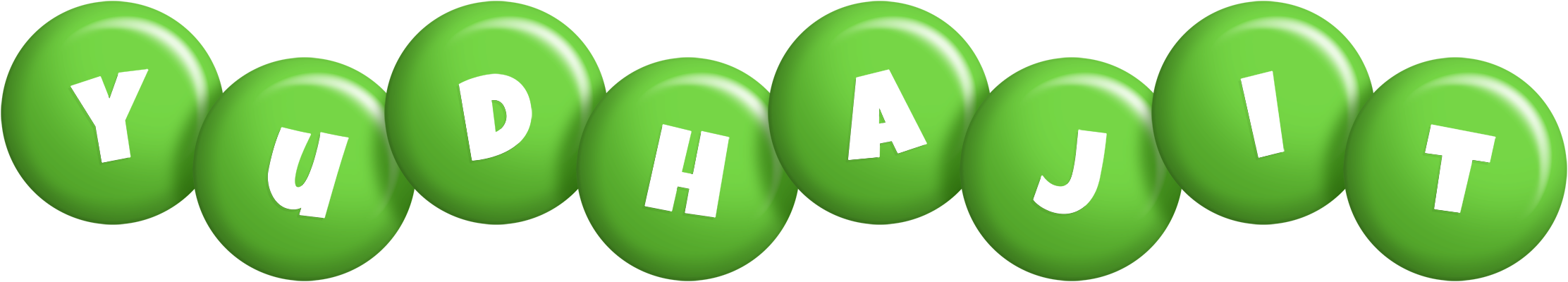 Yudhajit candy-green logo