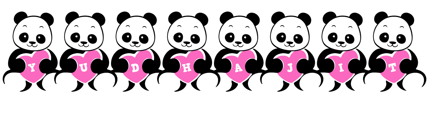 Yudhajit love-panda logo