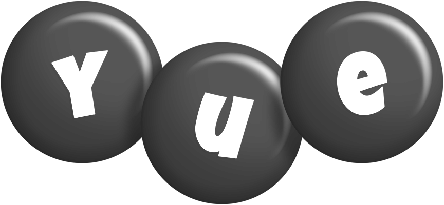 Yue candy-black logo