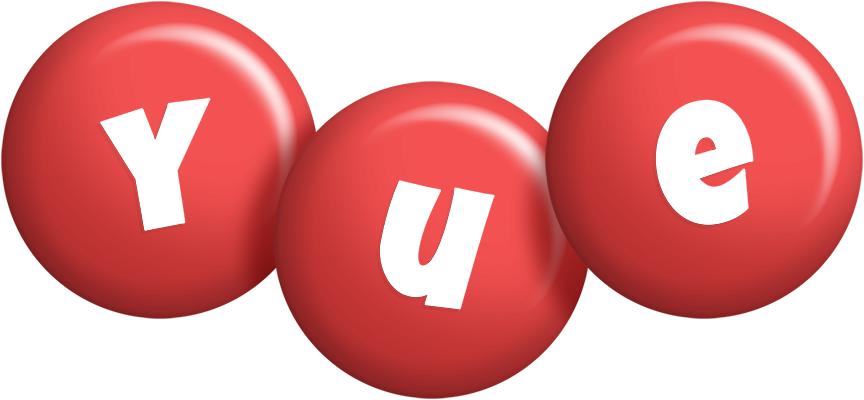 Yue candy-red logo