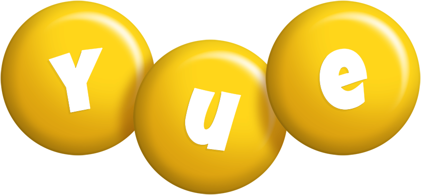 Yue candy-yellow logo