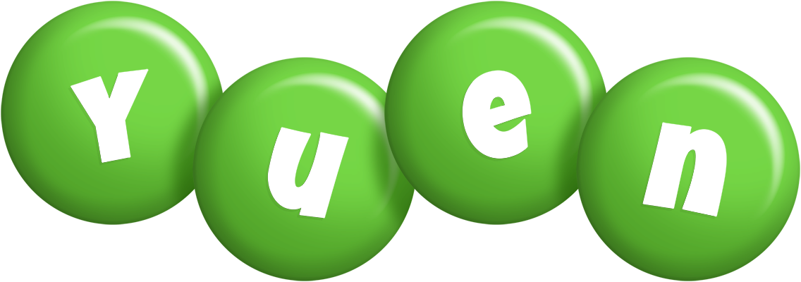 Yuen candy-green logo