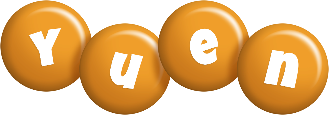 Yuen candy-orange logo