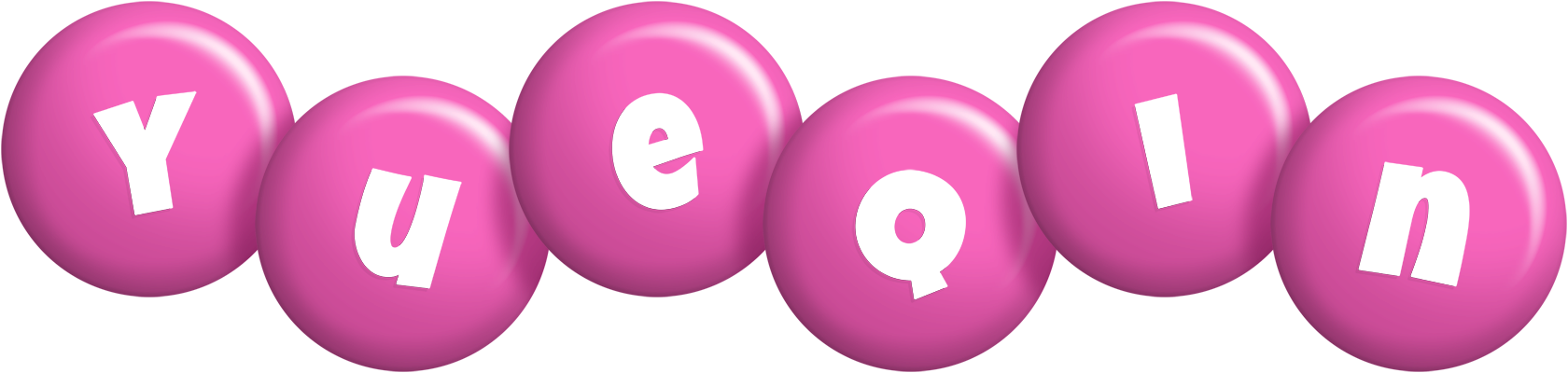Yueqin candy-pink logo