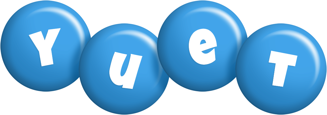 Yuet candy-blue logo