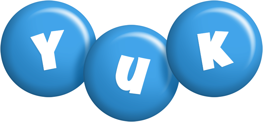 Yuk candy-blue logo