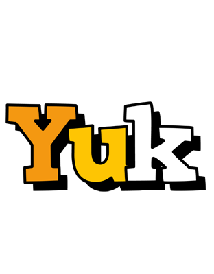 Yuk cartoon logo