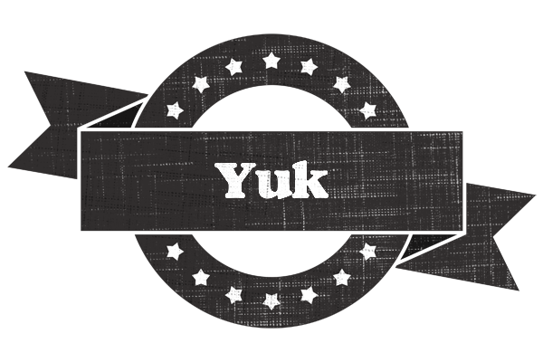 Yuk grunge logo
