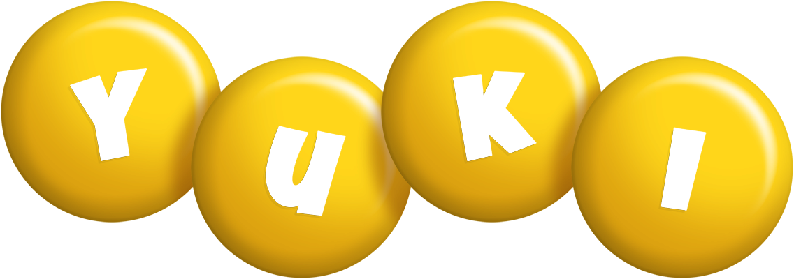 Yuki candy-yellow logo