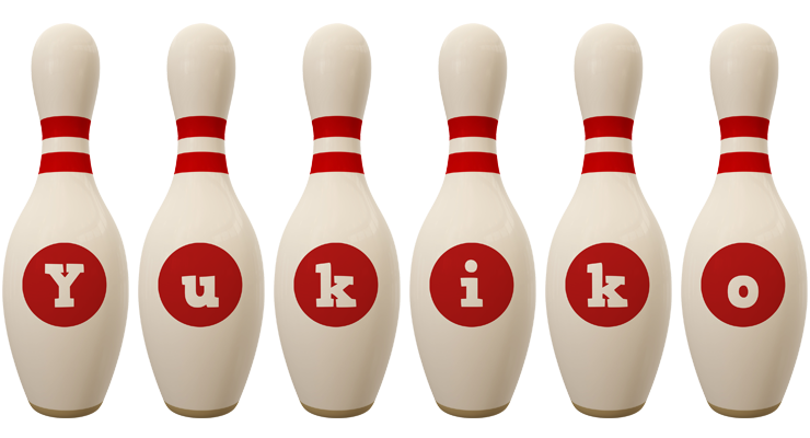 Yukiko bowling-pin logo