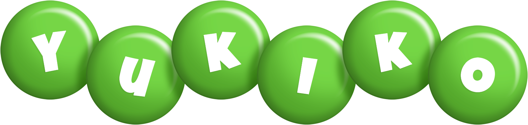 Yukiko candy-green logo