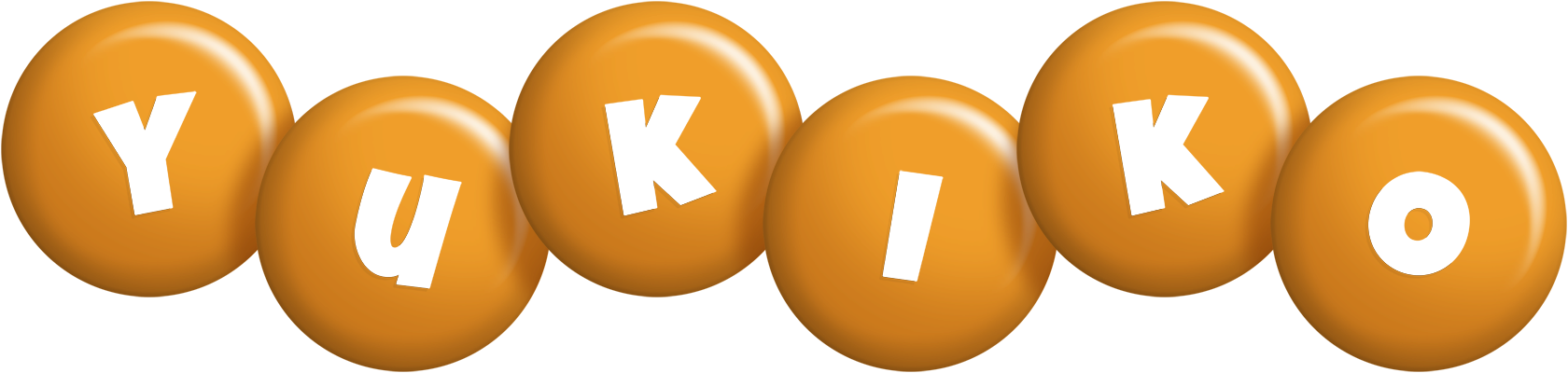 Yukiko candy-orange logo