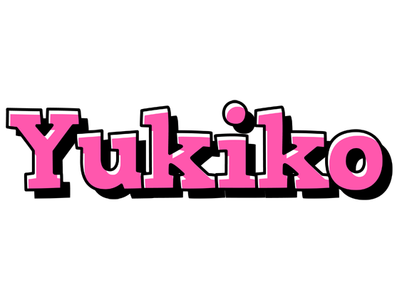 Yukiko girlish logo