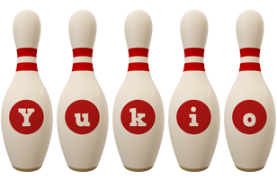 Yukio bowling-pin logo