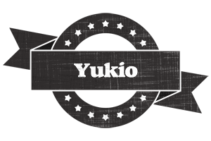 Yukio grunge logo