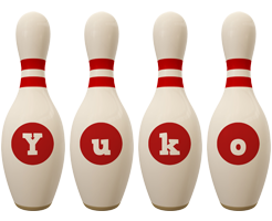 Yuko bowling-pin logo