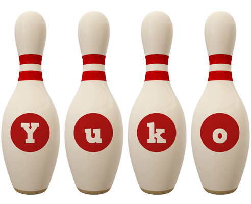 Yuko bowling-pin logo