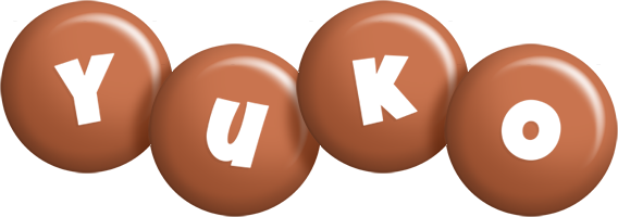 Yuko candy-brown logo