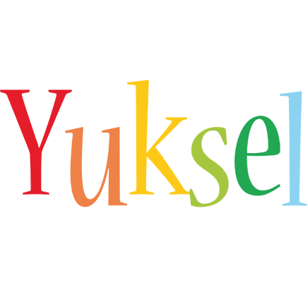 Yuksel birthday logo