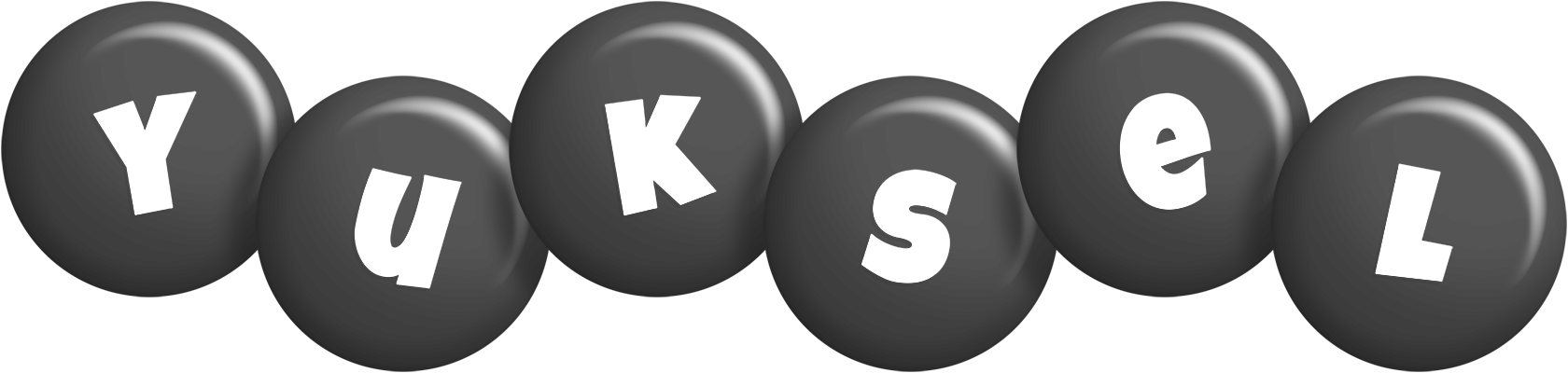 Yuksel candy-black logo