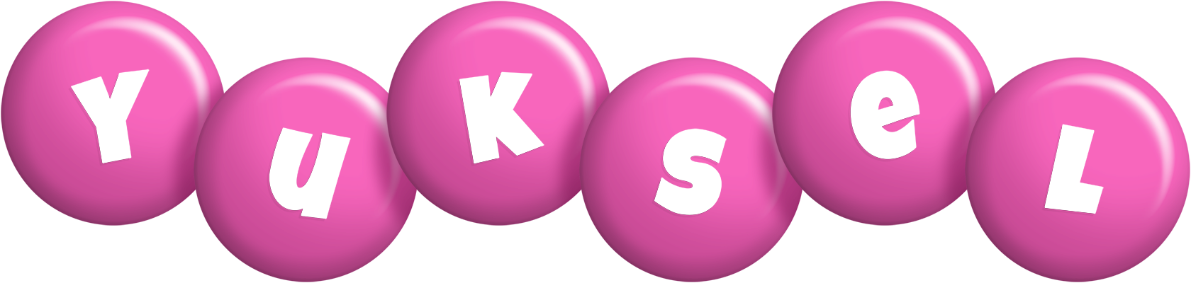 Yuksel candy-pink logo