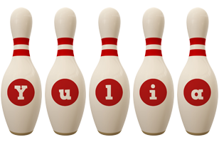 Yulia bowling-pin logo