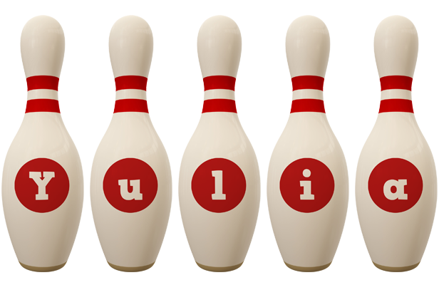 Yulia bowling-pin logo