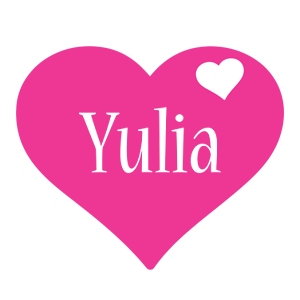 Yulia love-heart logo