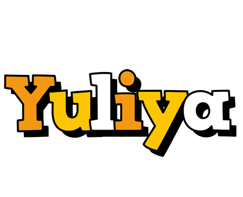 Yuliya cartoon logo