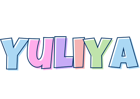 Yuliya pastel logo
