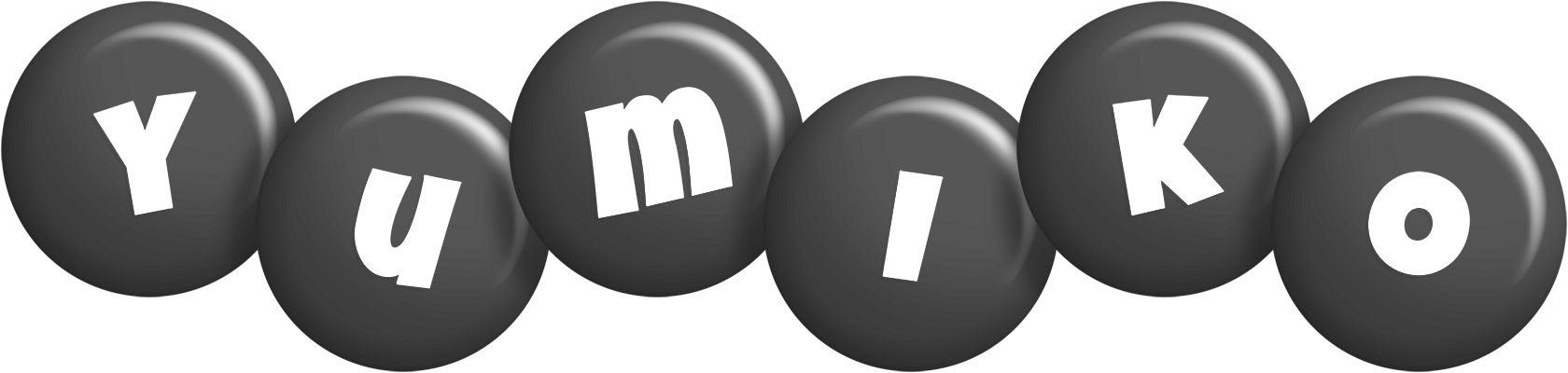 Yumiko candy-black logo