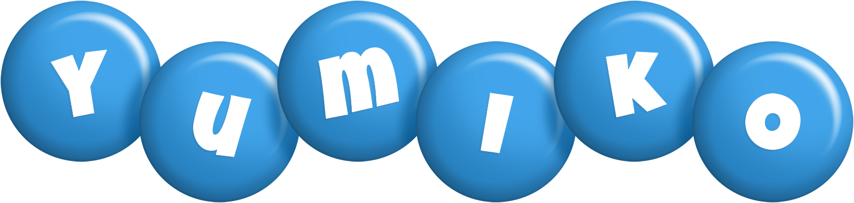 Yumiko candy-blue logo