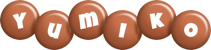 Yumiko candy-brown logo