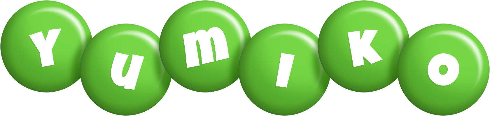 Yumiko candy-green logo